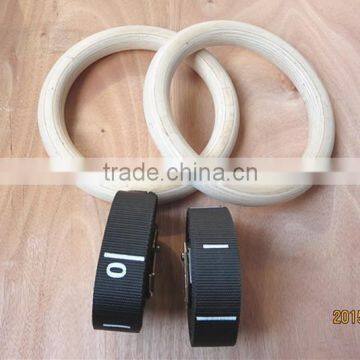 Wooden gym ring/wood ring/crossfit gym ring