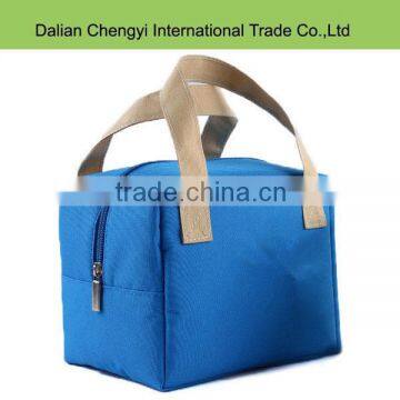 Wholesale cheap plain color portable cooler lunch bags