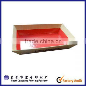 Paper food grade tray for food from china supplier