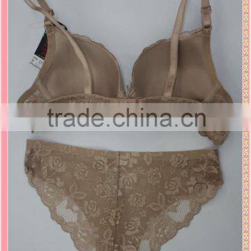 Ladies Sexy Fancy Bra and Panties Transparent Lace Panty Set photo-2