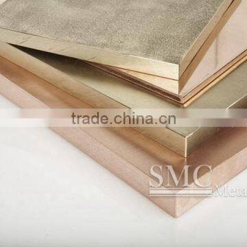 C63000Aluminum Bronze sheet, bronze color anodized aluminum sheet price made in china, copper clad aluminium bimetal sheet