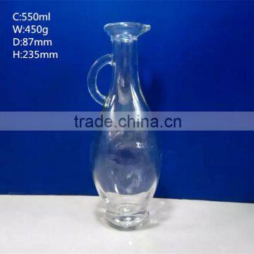 500ml beak oil glass bottle with handle