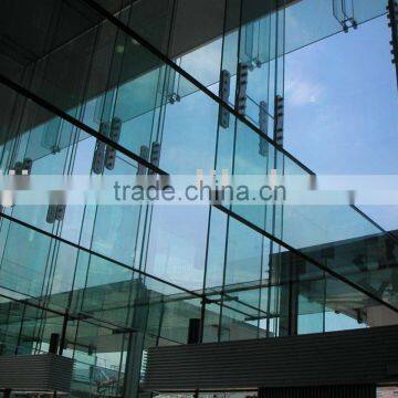 Exterior Structural Glass Curtain Wall tempered glass wall