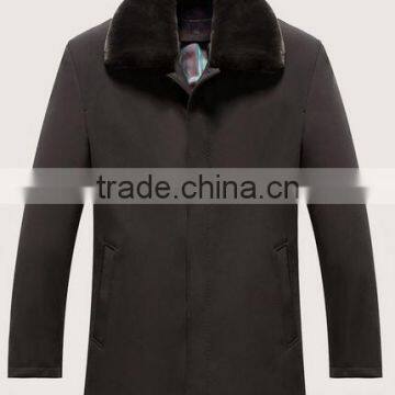 Middle-aged men's casual with thick cotton coat