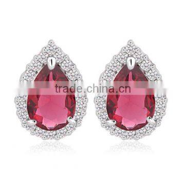 Pear Shape Fashion Studs Small Size Cute AAA Cubic Zircon Stud Earring for Women and Girls Jewelry Cute Gifts photo-2