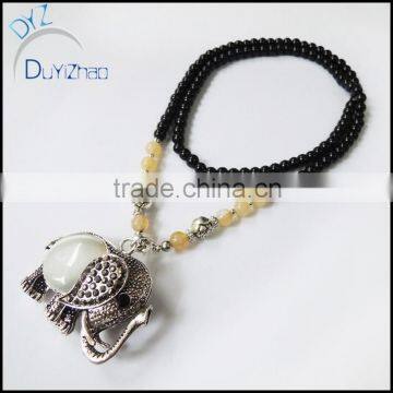 wholesale Jewelry Vintage handmade elephant animal necklaces