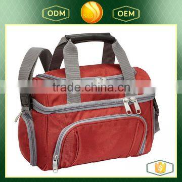 2 compartment Insulated Lunch Cooler Bag