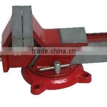 casting steel red color bench vise