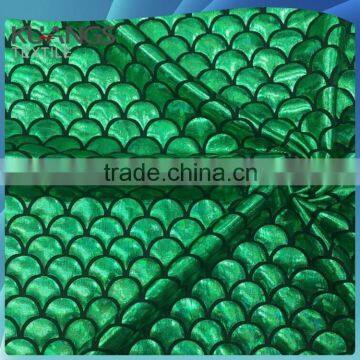 Soft Fish Scale Print Lycra Nylon Spandex Fabric
