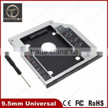9.5mm SATA 2ND HDD SSD Hard Drive Caddy Tray for Dell Latitude E6530 UJ8B2 GU60N