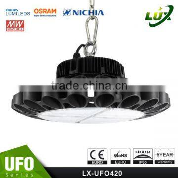 Wireless & Motion Control 5 Years Warranty Promotion Price 2016 CE Rohs Approved Meanwell Driver 240W LED High Bay Lamp