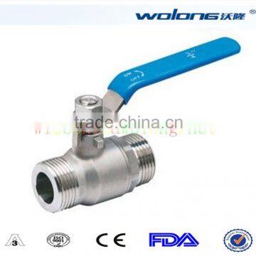 Sanitary stainless steel threaded butterfly valve