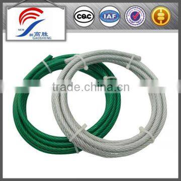 7x19 PVC Coating Galvanized Steel Wire Cable