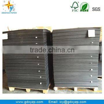 Different Gsm Gigh Purity Virgin Wood Pulp Black Paper Board photo-5