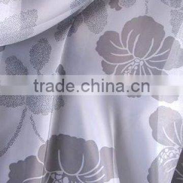 wholesale soft hand touch polyester voile printed sheer curtain fabric