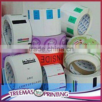 top quality labels printed matte lamination sticker art paper