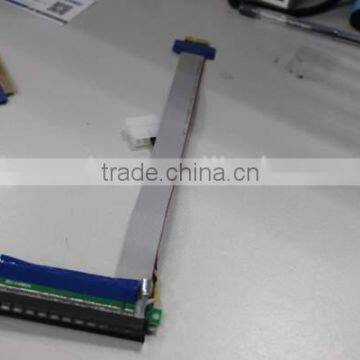 pci-e riser Flexible 1x to 16x pci-e riser card extender ribbon cable