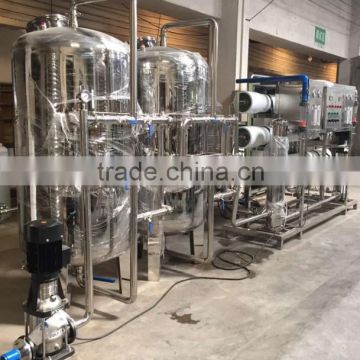 6000LH UF RO combined water treatment system/Stainless steel pipeline 304 water treatment system