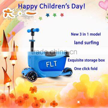 Made in China New Patent 3 in 1 Multi-functional Kids Scooter photo-3