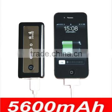 Hot Sale 5600mah protable powr bank with led light