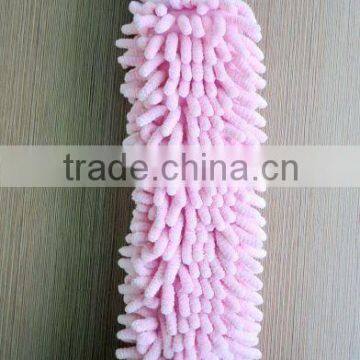 microfiber chenille wash cloth in pink