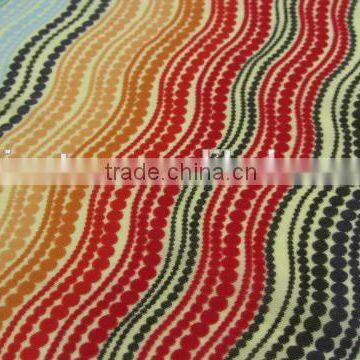 Orange Green Wave Mesh Spandex Nylon 4070 Elastic Print Fabric photo-4