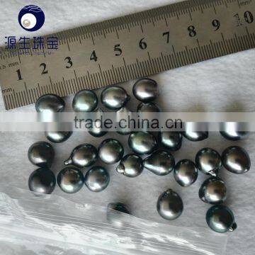 High Luster AA Peacock Green Baroque South Sea Pearl Tahitian photo-5
