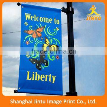 2016 Hanging advertising lamp post vinyl street pole banner
