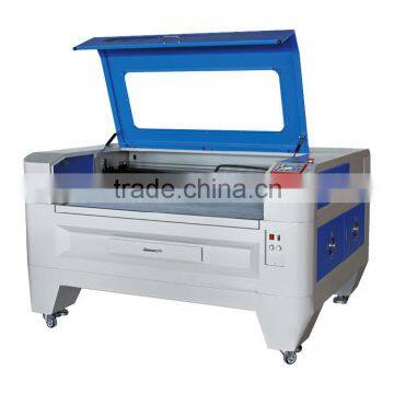 China equipment Cheap leather label wood CO2 acrylic laser engraving cutting machine Price