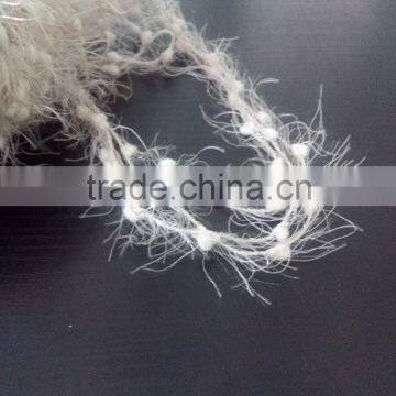 1/7NM 100%nylon ping-pang feather yarn