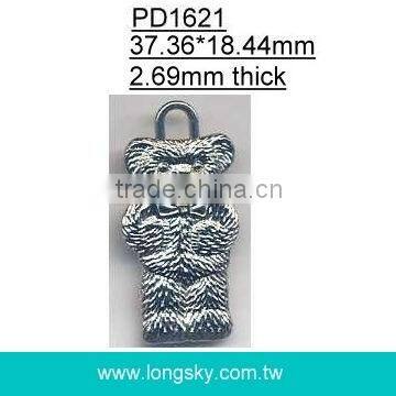 Bear charm pendant for garments (#PD1621)