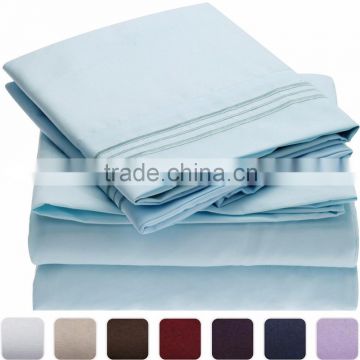 polyester faux satin 6 piece bedding set