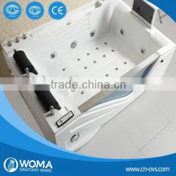 2016 2 person indoor design spa massage bathtub