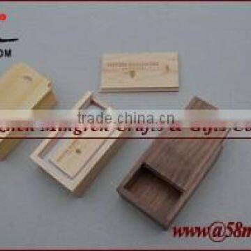 2015 Wood Wooden USB Flash Drive Case Packaging Gift Box Holder