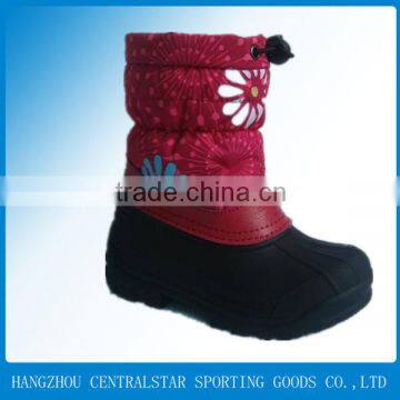 cheap winter waterproof girls red snow boots