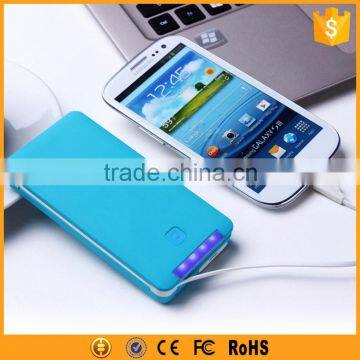 Hot Sell 3.7V 4000mAh Battery Li Polymer Built-in Cable Power Bank