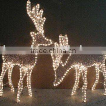 christman white deer led motif light