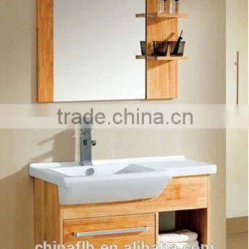 Simple French Style Single Sink Bathroom Vanity Cabinet With Vanity Top