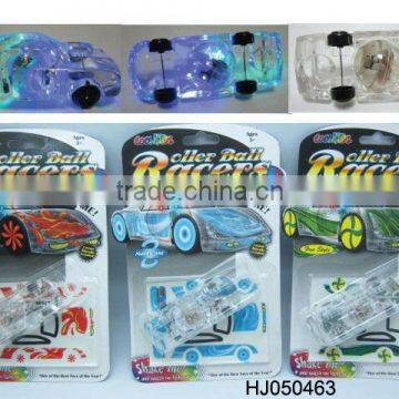 free wheel Acrylic crystal flash car