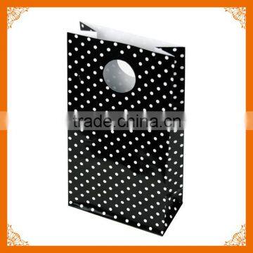 cheap glossy black paper shopping bags with logo