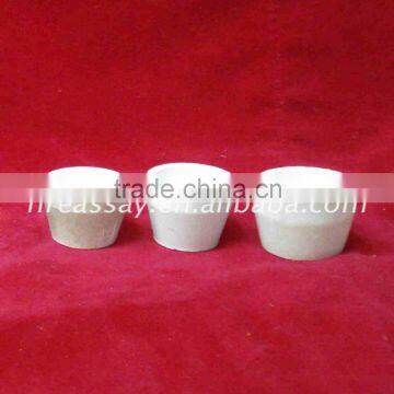 Assaying magnesite cupels