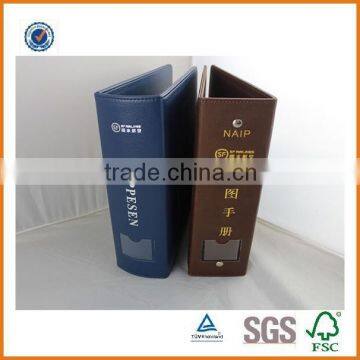 PU Leather file folder,customise hardcover file folder