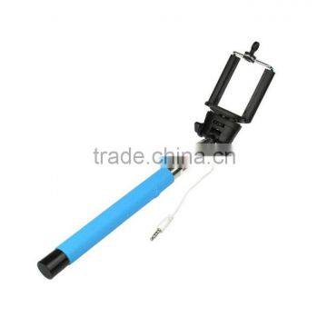 Extendable Self Portrait Monopod Selfie Stick Extendable Cable Control