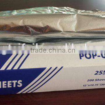 airline catering colored aluminum pop up foil sheets