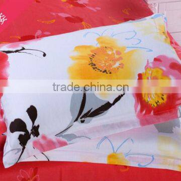 100% cotton lovely flower printed pillowcase