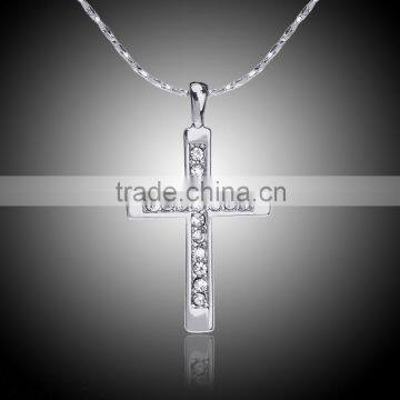 Fast Five Inspired Dominic Torreto Style Silver Tone Cross Necklace - Vin Diesel Cross