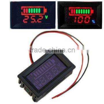 Hot selling 12-96v Digital Acid lead/Lithium/NiMH battery capacity indicator tester and voltmeter/voltage Monitor