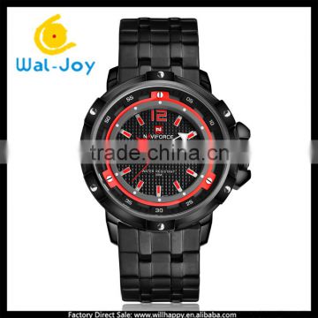 WJ-5554B stainless steel strap fashion waterproof high quality Naviforce double calendar watch