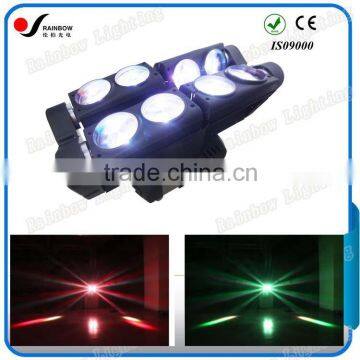 Hot Sale Pro 8PCS 12W RGBW 4in1 Small Spider LED Moving Head Light for Stage Lighting