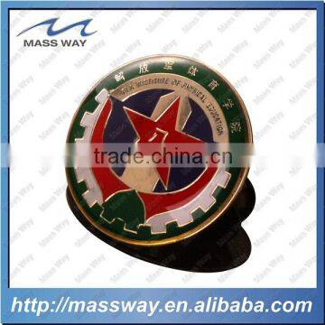 customized gold plated enamel star lapel metal epoxy pin badge